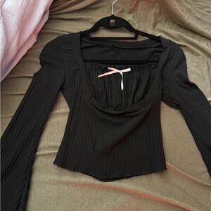 Elegant Black Women's Top